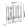 Shampoo and Conditioner Dispenser 3 Chamber Shower Soap Dispenser No Drill Shower Dispenser Wall-Mounted for Bathroom Hotel