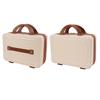 14in Cosmetic Box Suitcase Design Vintage   Large Capacity Portable ABS Makeup Bag for Women Girls Travel