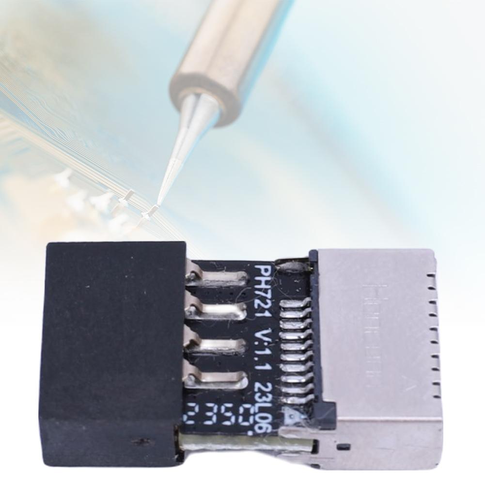 USB 2.0 Expansion Board Motherboard Converter Plug & Play USB2.0 TYPE-E Header Extender Card for Mac OS/Windows Linux