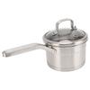 Saucepan 304 Stainless Steel Milk Pan Soup Pot Thicken Bottom Single Handle Household Cookware