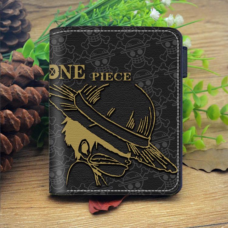 Portmonetka na monety i etui na karty zapinane na zamek błyskawiczny z motywem One Piece
