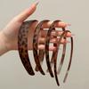Essigsäure-Haarbänder Vintage Französische Kopfbedeckung Leopard Mattes Stirnband Kopfschmuck Kaffee Koreanischer Stil Haarreif Haaraccessoires