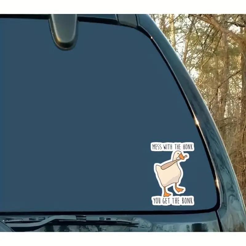 DS76#10X15cm Anime Stickers Mess With The Honk You Get The Bonk Vinyl  Stickers For Cars, Trucks, Bumpers