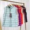 Women's Autumn and Winter Casual Warm Down Vest Inner Wear Solid Color Sleeveless Vest