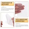10Pcs Clear Index Card Pockets Self Adhesive Label Holders Protective Transparent Card Organizers for Library Office Warehouse