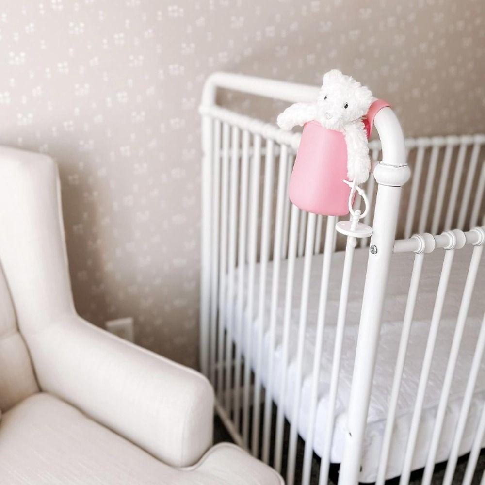 Cartoon Face Baby Stroller Cup Rack Large Capacity Kitchen Storage Bag Silicone Cup Holders  Bath