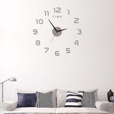 Creative Decorative Wall Clock Oversized Diy Acrylic Wall Clock European Style Living Room Wall Sticker Clock Living Room