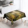 Forest Trees Printed Rectangular Tablecloth Outdoor Camping  Stain Resistant Waterproof Kitchen Table Home Decor