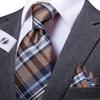 Men's Tie Set with Pocket Square, Colorful Striped Business Collection for Formal Suit Accessories