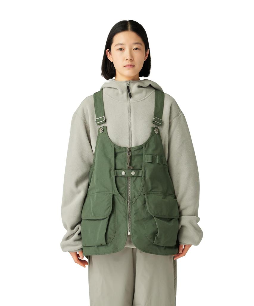 Snow Peak TAKIBI Ripstop Vest and Size L JK-25AU017, Men's Women's, Olive,