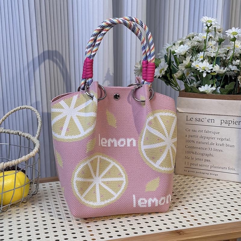 Southeast Asia Trendy Knitted Buckle Handbag - Large Capacity Commuter Tote
