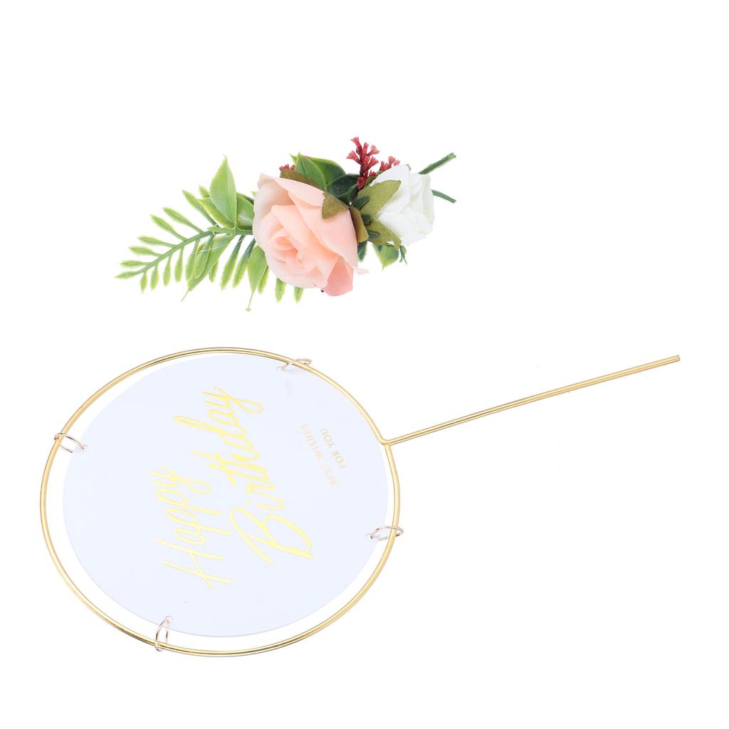 Metall-Kucheneinsätze, runde Kuchendekorationseinsätze, Topper, Geburtstagskuchen, Basteln, Dekoration