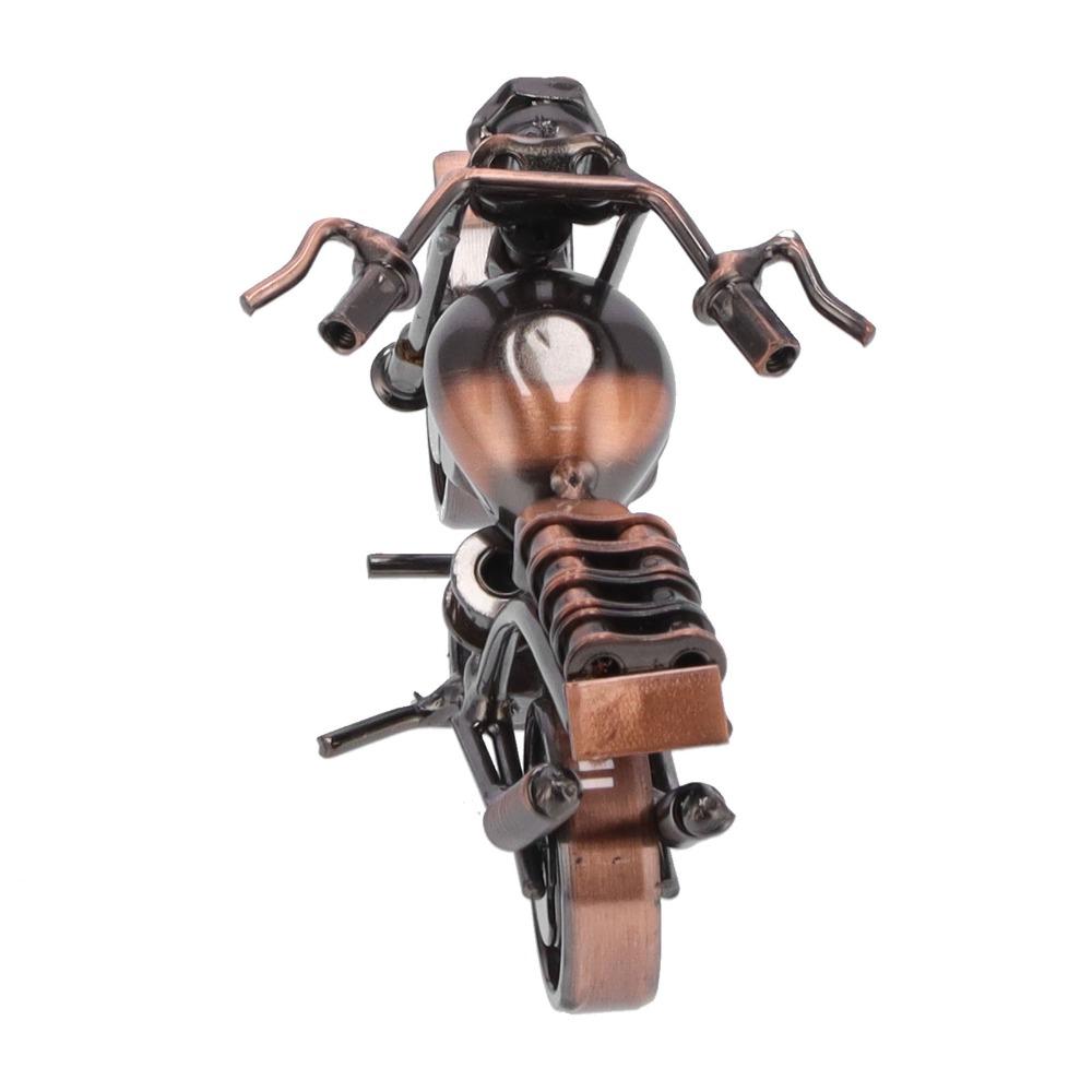 Bronze Mini Motorbike Desktop Ornament Automobile Interior Layout Decor