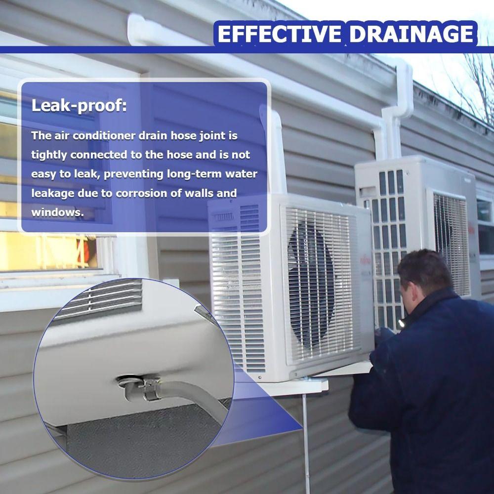 Leakproof AC Drain Hose 3/6/10 Ft Extension Pipe  Window AC Mini Split Unit Parts