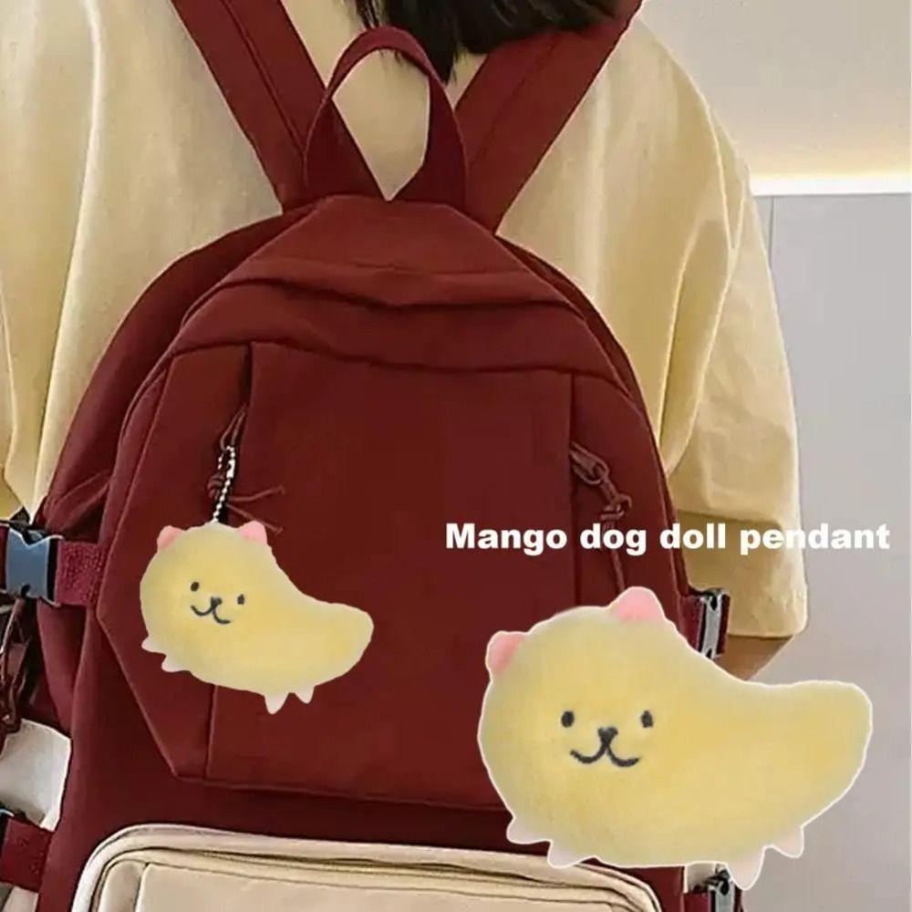 

Voice Stuffed Puppy Plushie Keychain Bag Hanging Mango Dog Doll Key Ring Creative Gift