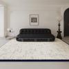 High-End French Black & White Carpet: Luxury Small Fragrance Style Floor, Sofa, & Bedside Mat
