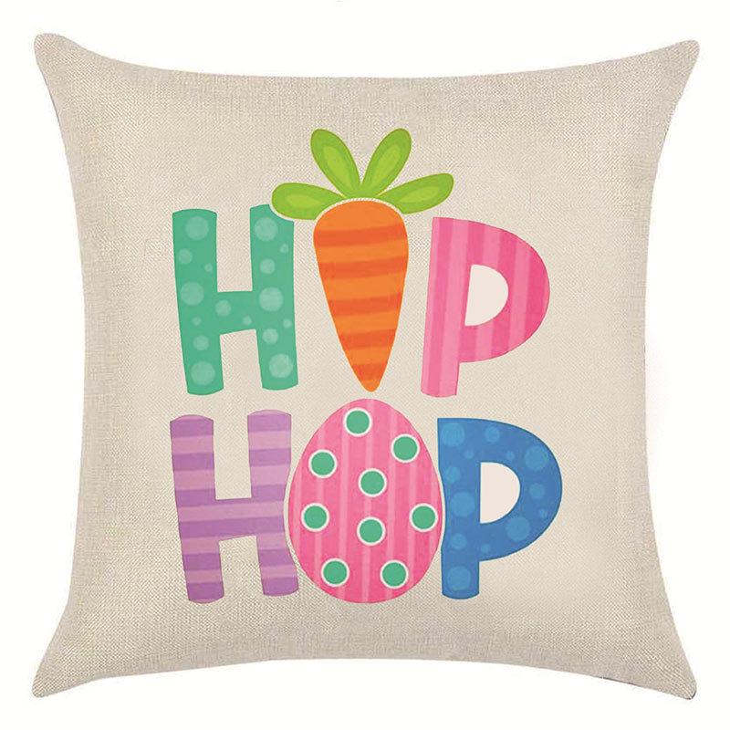 Pillow Nordic Linen Pillow Cover Spring Living Room Sofa Cushion Lumbar Cushion