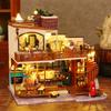 DIY Doll House Kit Mini 3D Puzzle Assembly Building Model Toys Home Bedroom Decoration With Furniture Wooden Crafts Dollhouse
