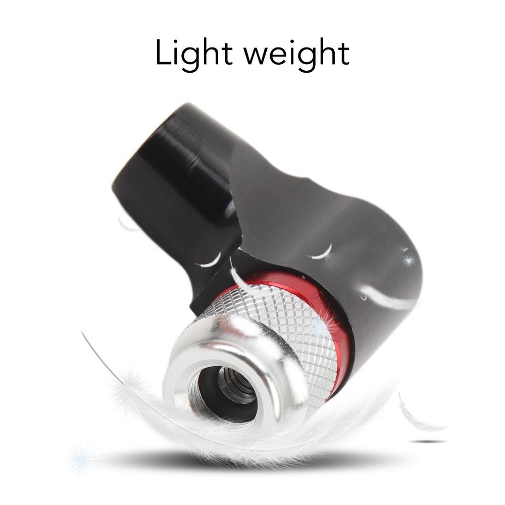 Aluminium Alloy Bike CO2 Inflator Black Bike Tire CO2 Adapter  Road Bikes, Mountain Bikes