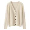 Women's 100% Pure Cashmere V-Neck Cardigan - New Fashion, Casual Knit Sweater Coat