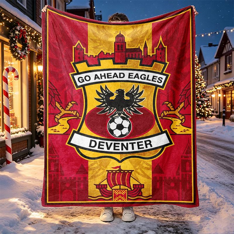 Coperta con Motivo Go Ahead Eagles per Decorazione Casa, Letto, Divano, Viaggio in Auto, Campeggio, Adatta a Tutte le Stagioni, Regalo di Compleanno Natale