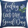 Year Daisy Flower Linen Pillow Case Home Decor Hydrangea Sofa Pillow Cushion