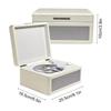 CD Player Multifunctional Tray Type BT Cassette Record Player Sound Turntables High Fidelity Sound Quality USB Drive