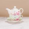 Ceramic Portable Creative Tea Set European Style One Teapot and One Cup Set Simple Household Flower Tea Cup Set Office Tea Set