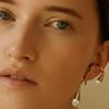 European and American fashionable ladies elegant irregular ear hooks personalized creativity cold style temperament versatile earrings