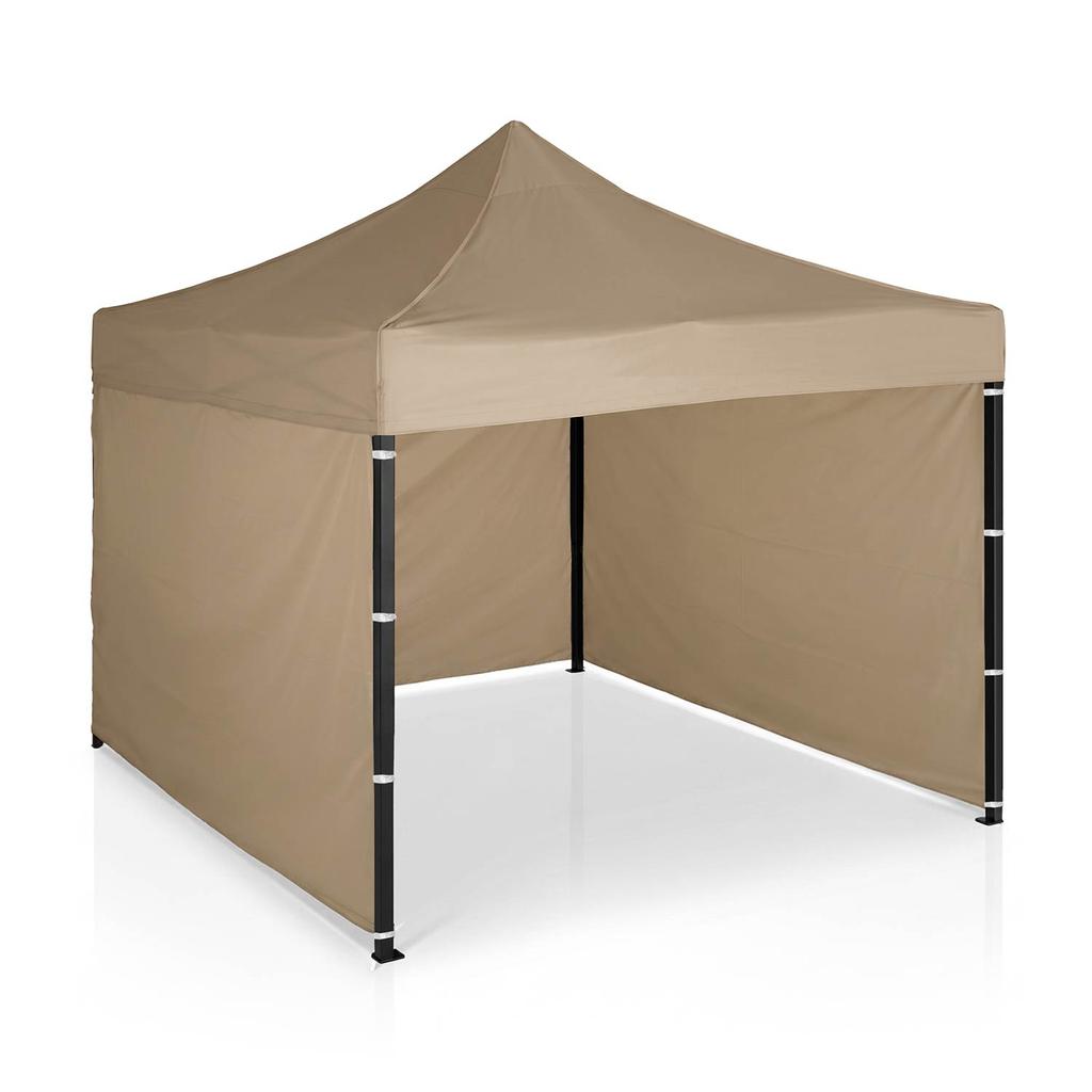 Gazebo da Giardino 3 Pareti 3 X 3M Beige Plonos