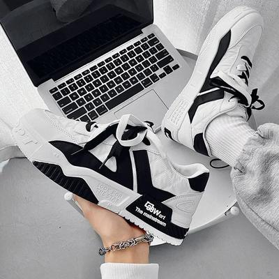 Quality Men Casual Shoes Student Casual Sneakers Male Two-tone Lace Up Trainers Fashion Mens Sneakers Vulcanized Tenis Masculino