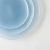 Aboard Homeware Break-Resistant 17cm Smoke Blue Plate, Stylish Design, Plastic, Microwave and Dishwasher Safe, BPA-Free, Perfect for Appetizers,