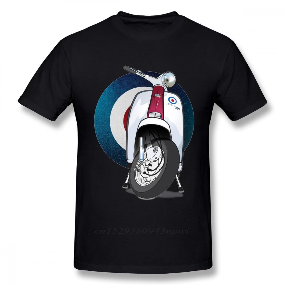 Awesome Target Logo T Shirt Italy Scooter Tee Shirt Unisex Vintage Motocycle Graphic Tshirt Big Size