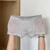 1PC Ice Silk Quick Dry Men Boxer Briefs Breathable Shorts Boxers Fashion Underpants Lace Jacquard