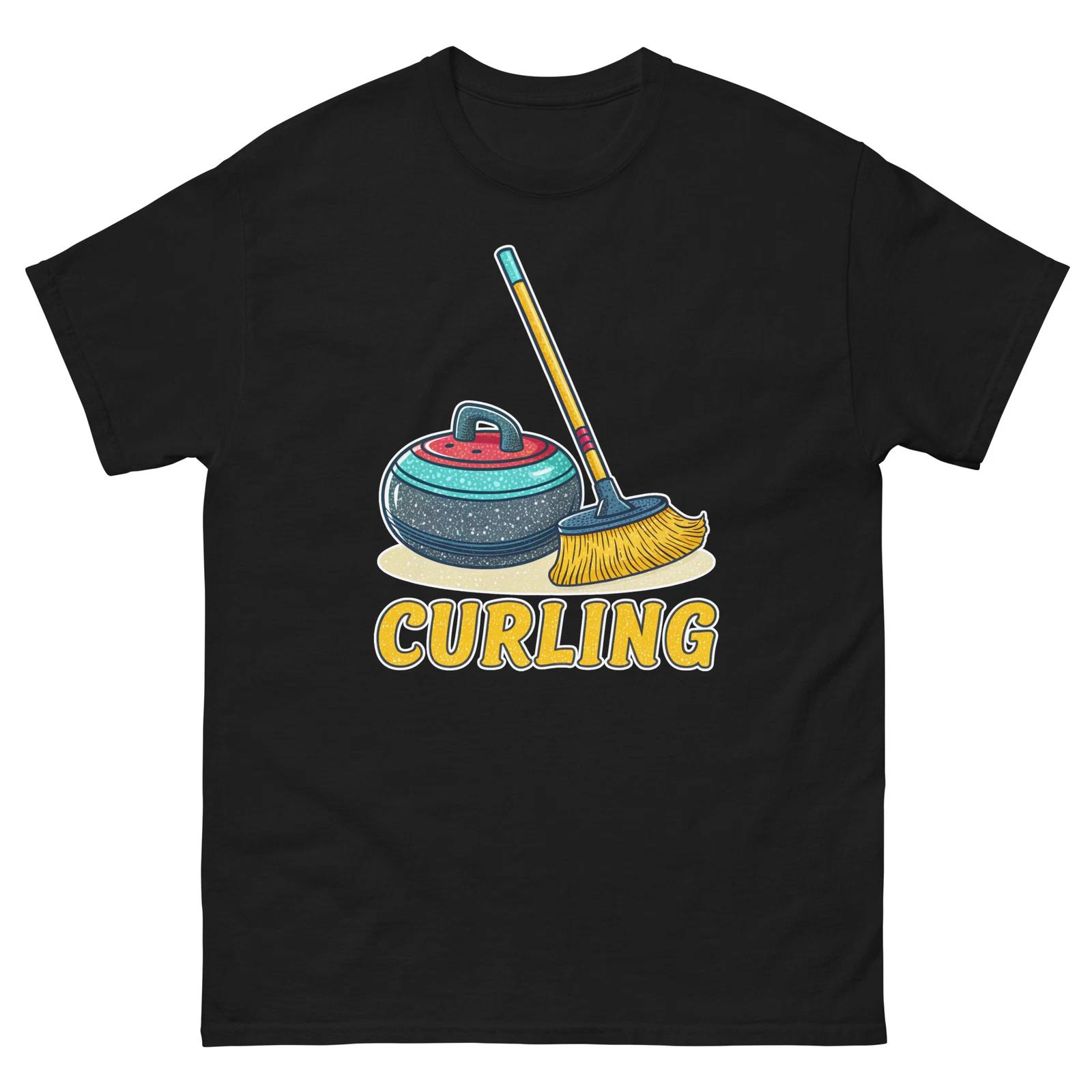 Curling Sport Sports Activity Game T-Shirt 4XL