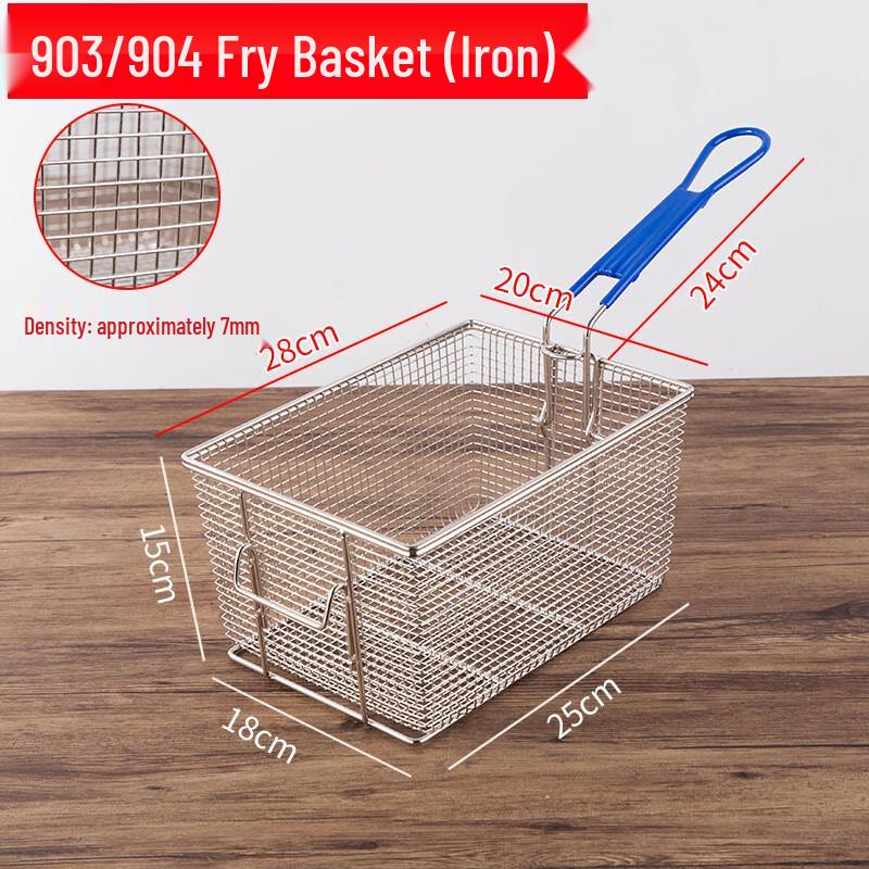 Quadratisches Edelstahl-Frittierkorb-Set