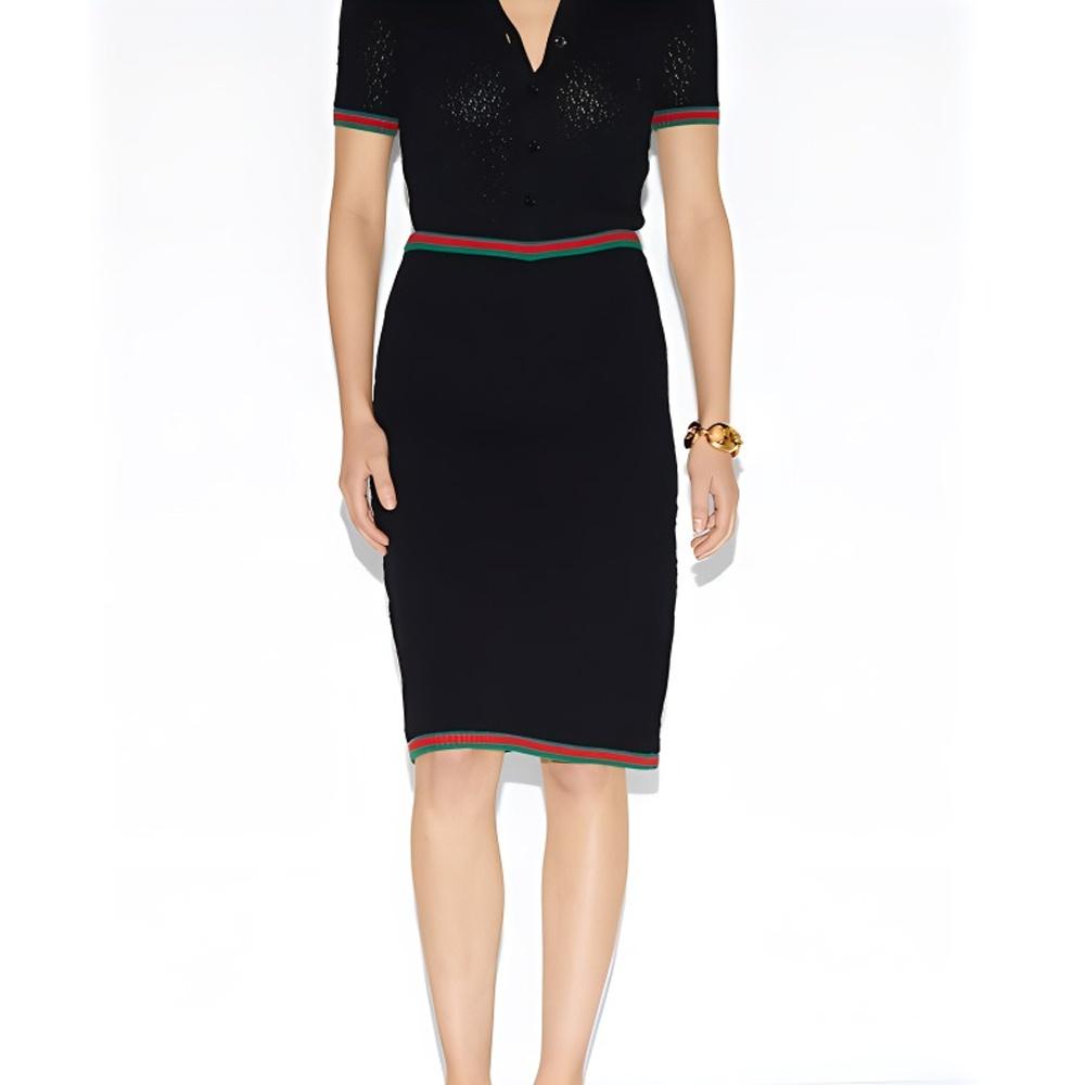 (WMNS) Gucci Cotton Lace Skirt 'Black' Women's 792043-XKD3C-1152