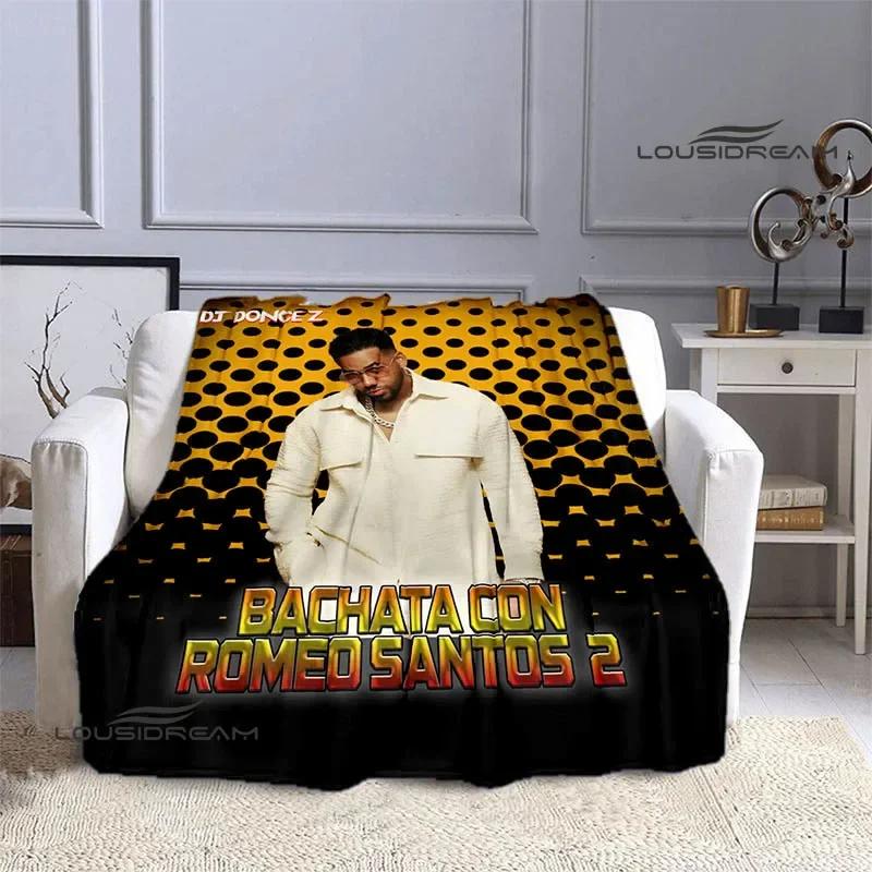Latin singer Romeo Santos blankets Flannel Warm blanket soft and comfortable blanket picnic blankets bed linings birthday gift