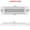 4/10pcs 6 LED 12V -24V External Side Marker Warning Tail Light Clearance Lamp Light Bar Car Truck Trailer RV Lorry Caravan ATV Bulbs 7