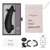 Womanizer Next 3D Pleasure Air Clitoral Suction Suction Clitoral Suction Black Vibrator, Vibrator, Toy, Waterproof, Rechargeable,