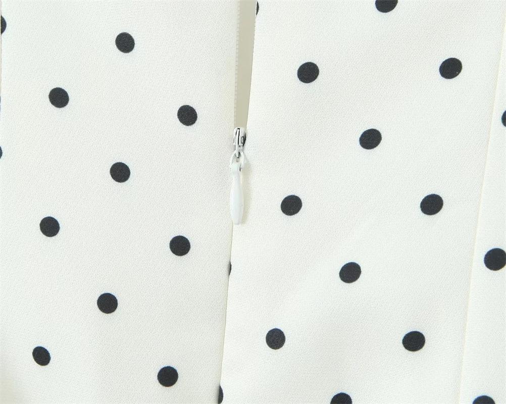Women's Korean Style Lace Patchwork Polka Dot Sleeveless Camisole Dress – Waist-Cinched, Sexy French Short Skirt for Summer