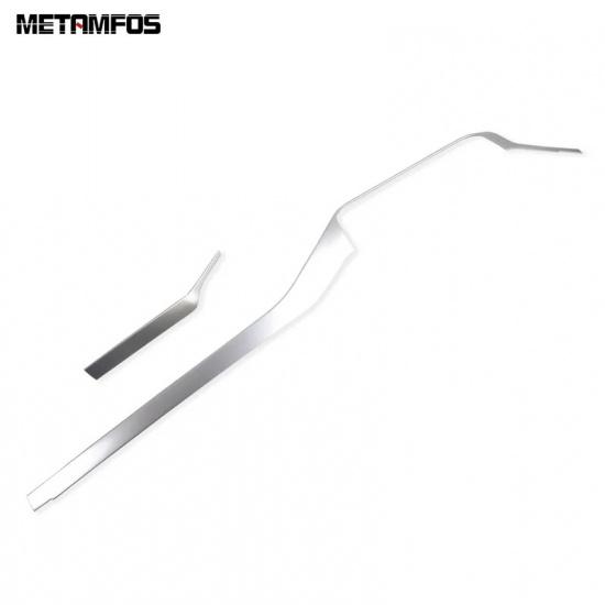 Interior Accessories For Volkswagen VW T-cross Tcross      Steel Center Console Dashboard Panel Molding Trim