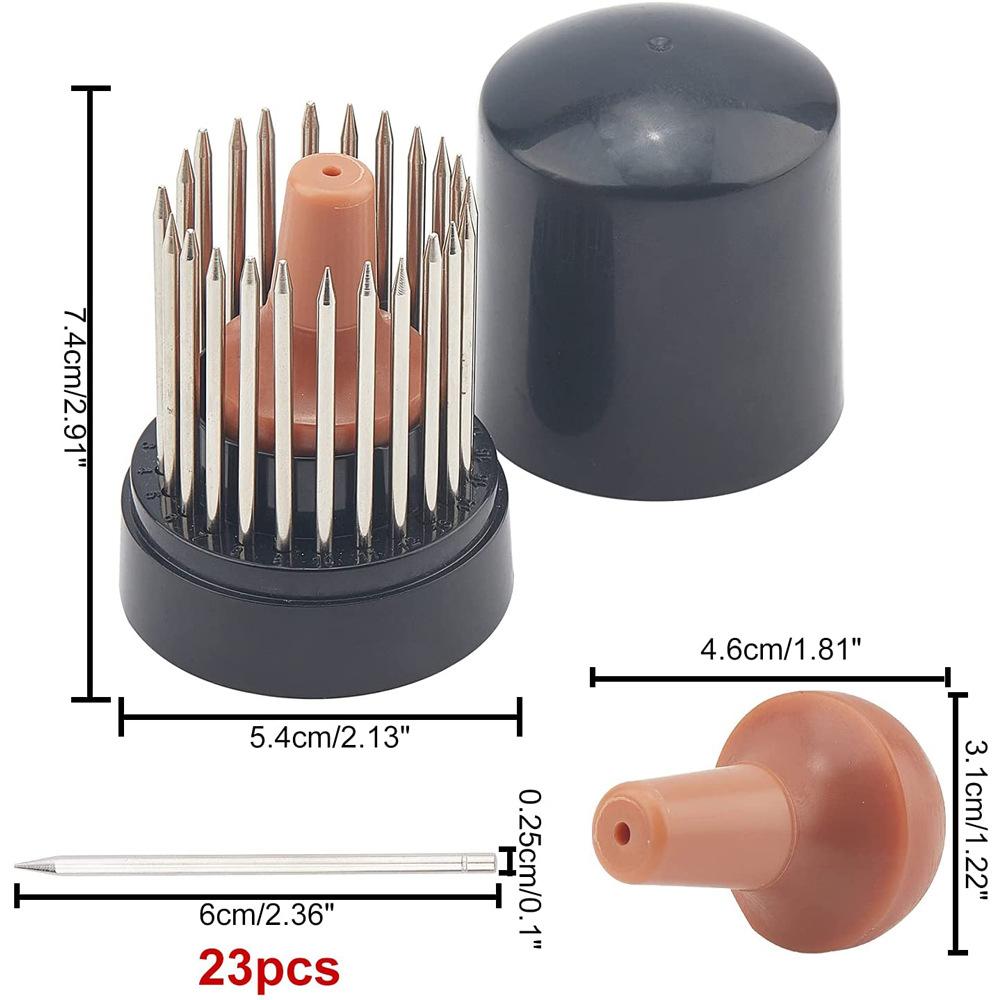 23Pcs Jewelry Beading Tool Kit – Diamond Stone Setting Gravers with Wooden Handle for Goldsmith & Jewelry Making