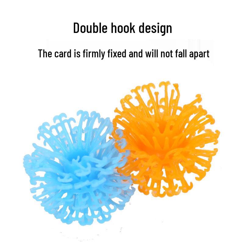 Upgraded Puffy Squeeze Ball: Double Hook DIY Puzzle Toy for Early Childhood Education