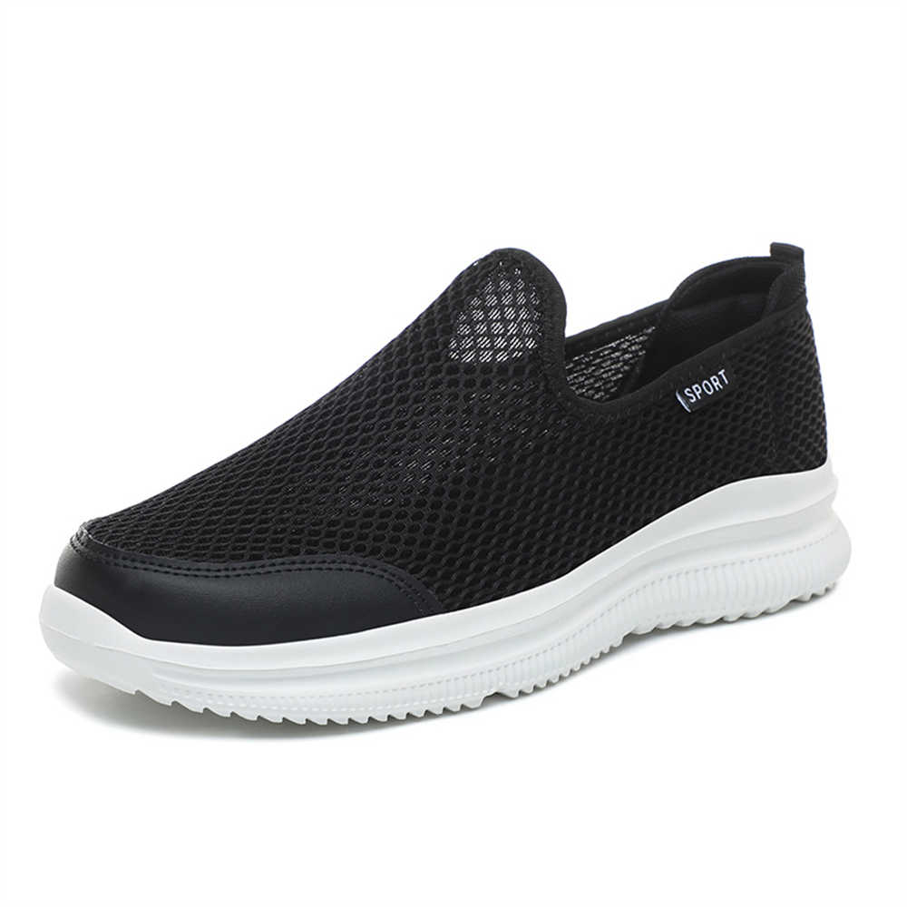 Fashion Sumer Lace-free Mens Running Sneakers Walking Sneskers Men Shoes White Color Sport Cool Newest Cheap Retro Second Hand