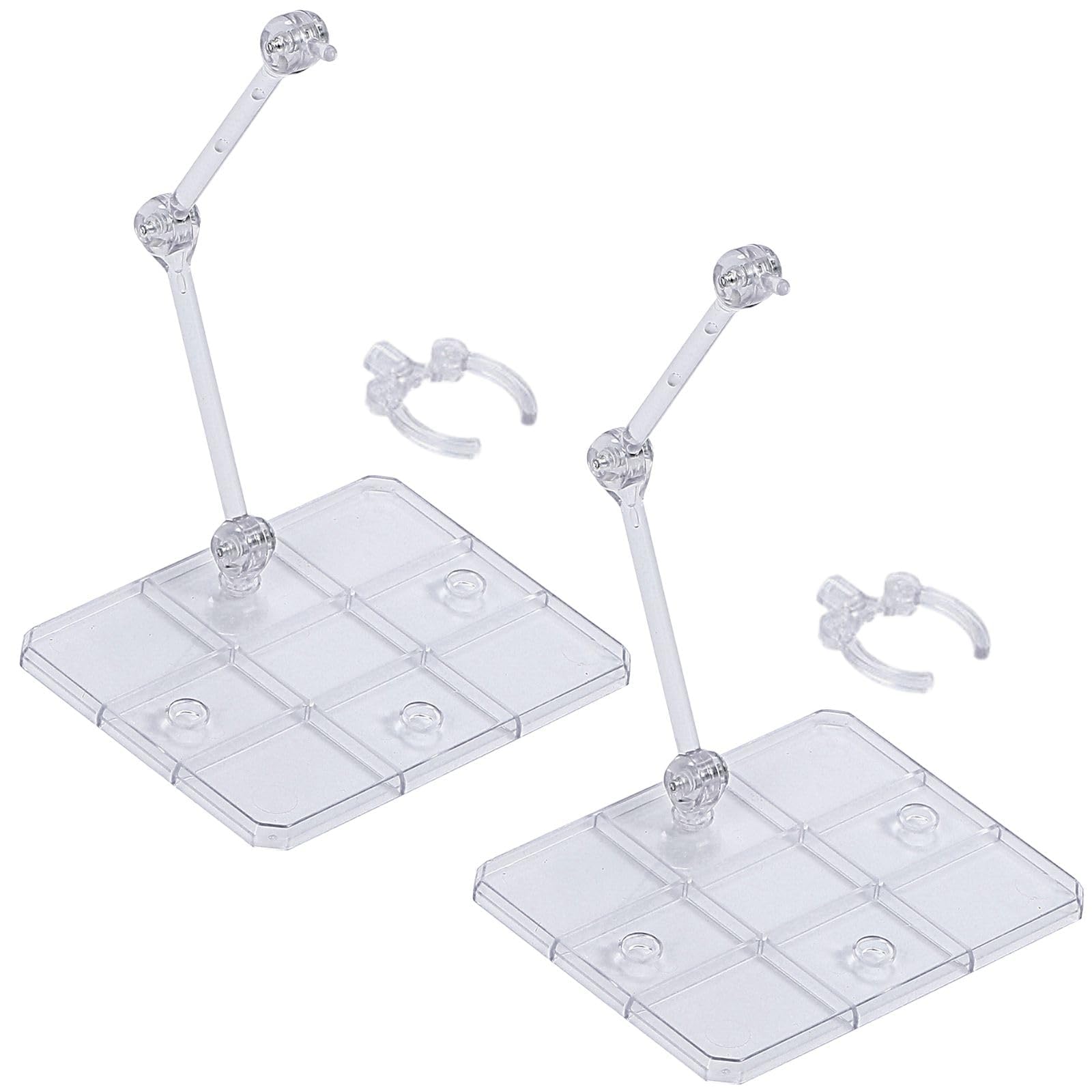 

CHASO Figure Scale Plastic Model Compatible with 3mm Figure Action Base Set of 2 Stand, 1/144 Axis, Display, Stand, 4-Hole Joint,