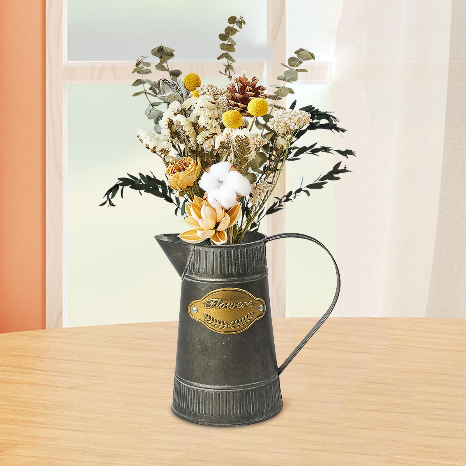 

Цветочный горшок, ведро, практичная ваза для цветочной композиции, многофункциональные украшения для дома, рабочего стола, кухни, офиса, сада