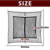 IKY Cargo Net for Cargo Bed and Roof with Small Item Storage and Carabiners X Rack, Stretchable, (120cm 120cm)