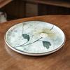 Plate Household High-End Ink Painting Dinner Plate High-Value Vegetable Plate Tableware Plate Round Plate Western Food Plate
