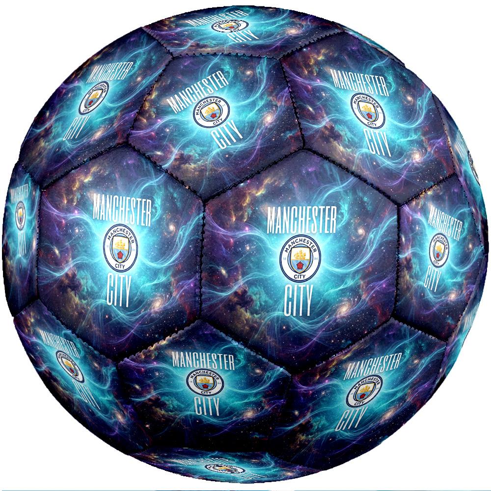 Manchester City Thema Fußballball Größe 5 Fußballball Weiche Haptik Professioneller Trainingsfußball für Outdoor-Sportarten
